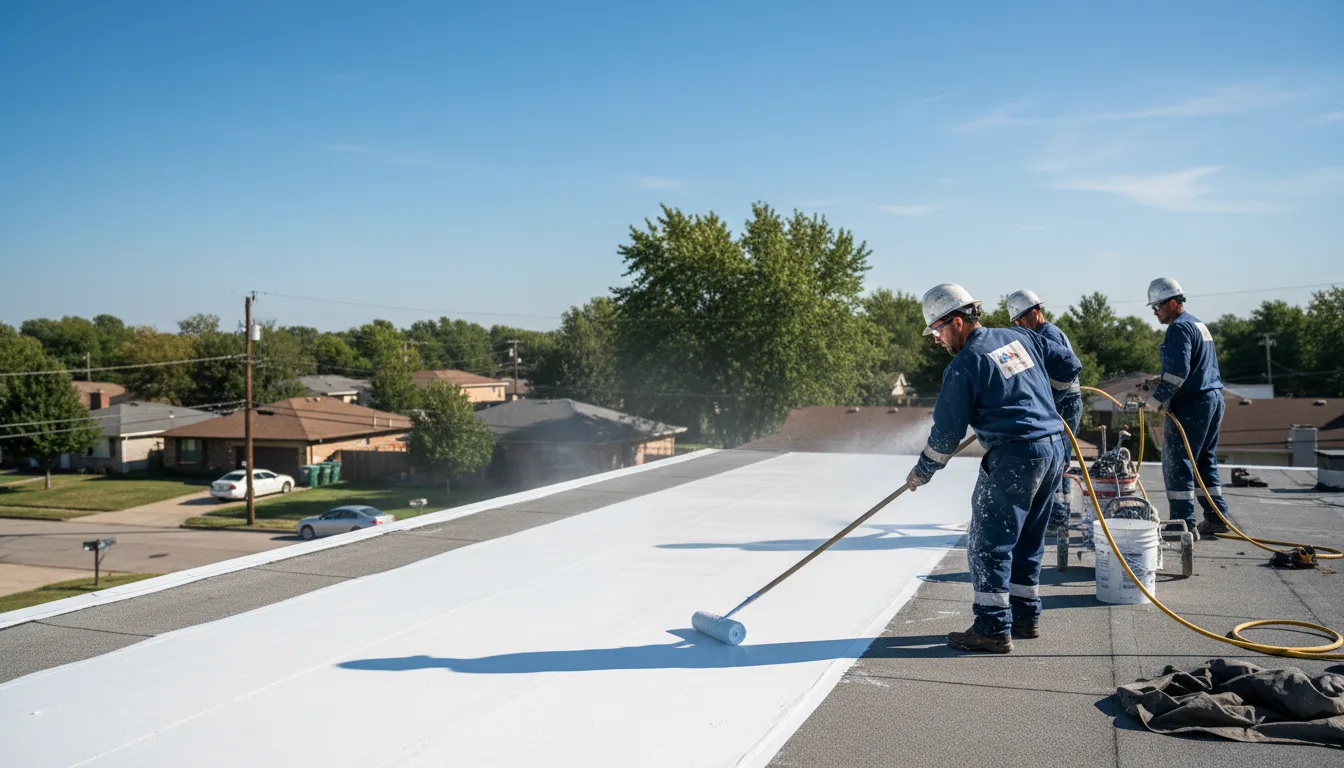 Commercial roof coating in Rehoboth, MA near me